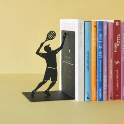 Balvi Match Point Bookend -Literary Gift Shop bookend match point black metal 27623B