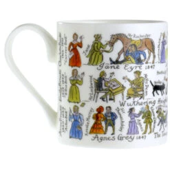 McLaggan Brontës Timeline Mug -Literary Gift Shop bronte sisters mug C