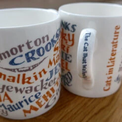 TLGC Cats In Literature Mug -Literary Gift Shop cats mug lifestyle