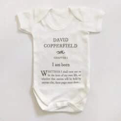 TLGC Epson David Copperfield Babygro -Literary Gift Shop david copperfield babygro new 2