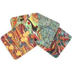 TLGC Mimaki Endpaper Coasters - Set Of 4 -Literary Gift Shop endpapercoastersB