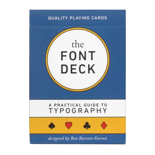 Forrest Media The Font Deck Playing Cards 1 Forrest Media The Font Deck Playing Cards