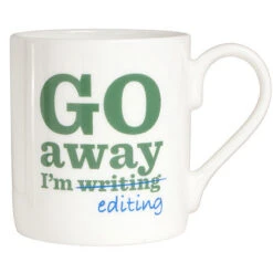 TLGC Go Away I'm Editing Bone China Mug