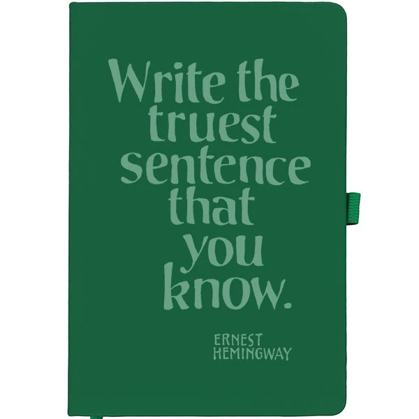 TLGC Mimaki Ernest Hemingway Writerly Quote Notebook 1 TLGC Mimaki Ernest Hemingway Writerly Quote Notebook