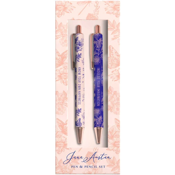 Hachette Jane Austen Floral Pen And Pencil Set 1 Hachette Jane Austen Floral Pen And Pencil Set