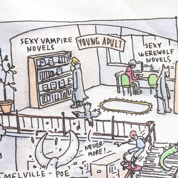 TLGC Epson Public Library - Grant Snider Tea Towel 6 TLGC Epson Public Library - Grant Snider Tea Towel - Image 6