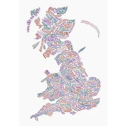 Bookish Literary Map Of Britain