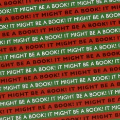 TLGC It Might Be A Book! Wrapping Paper Red/Green