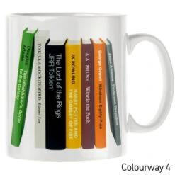 Personalised Personalised Bookshelf Mug -Literary Gift Shop personalised bookshelf mug Colourway4