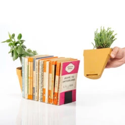 Suck Plant Pot Bookends 7 Suck Plant Pot Bookends -Literary Gift Shop plant pot bookends PLASTIC 2