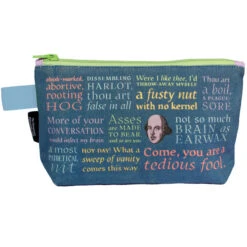 UPG Shakespearean Insults Zipped Pouch