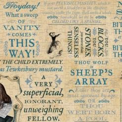 UPG Shakespearean Insults 1000-Piece Jigsaw Puzzle -Literary Gift Shop shakespeareinsultspuzzleE