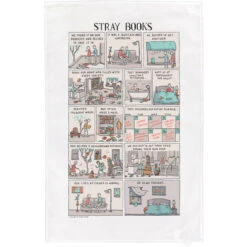 TLGC Epson Stray Books - Grant Snider Tea Towel